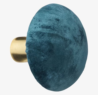 Knopp Sammet Petrol M från Cozy Living i sammet och metall