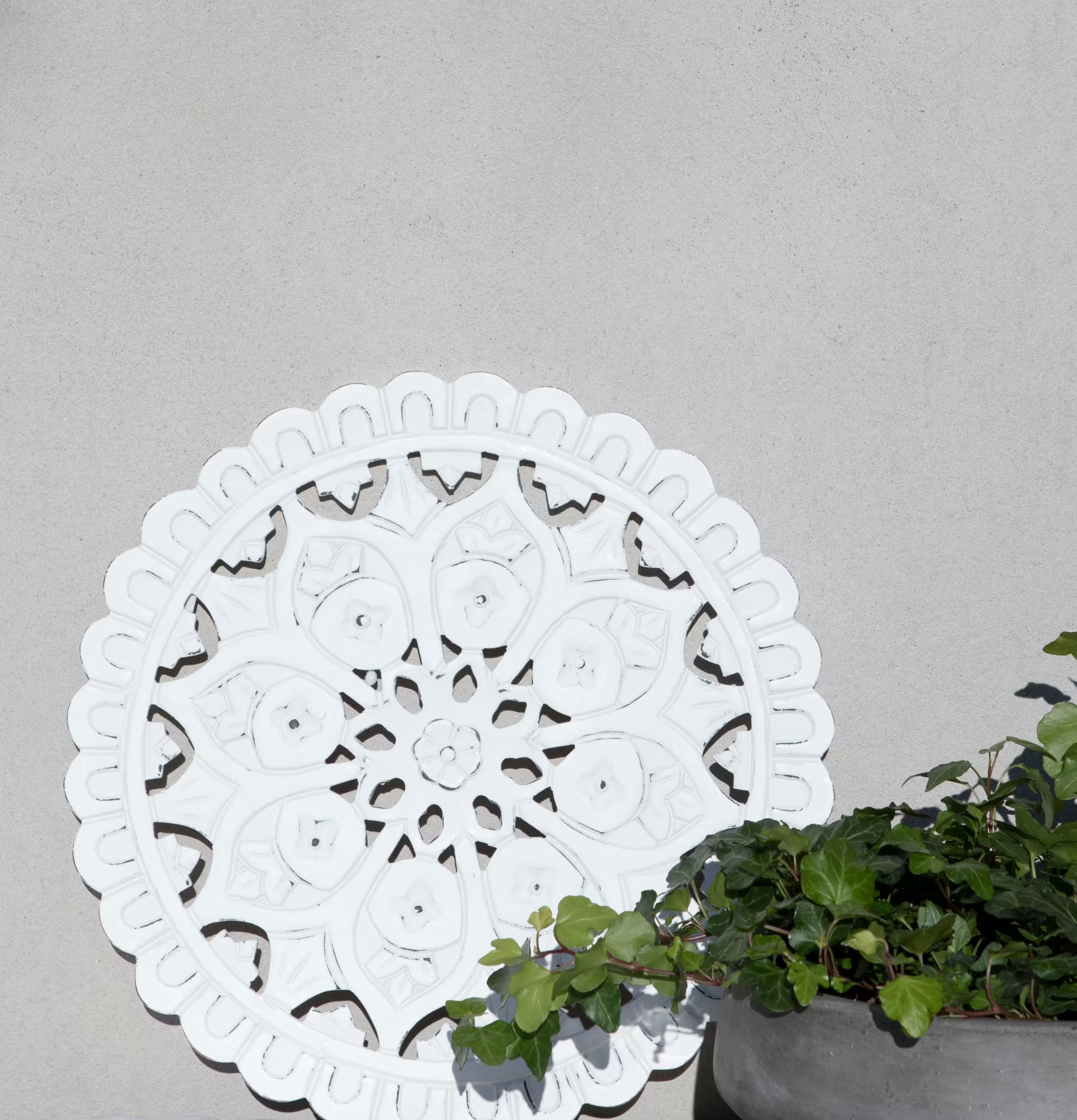 Dekorunderlägg/Tavla Cathedral Vit från Majas Cottage