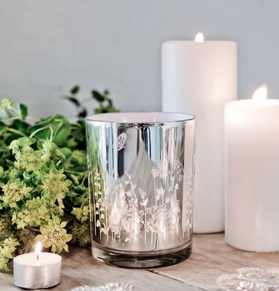 Summer Butterfly - Majas Cottage ljuslykta med spegelyta