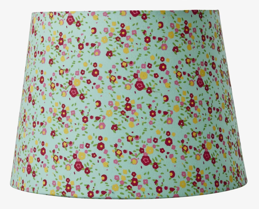 Lampskärm Medium Mint Small Floral Print från Rice