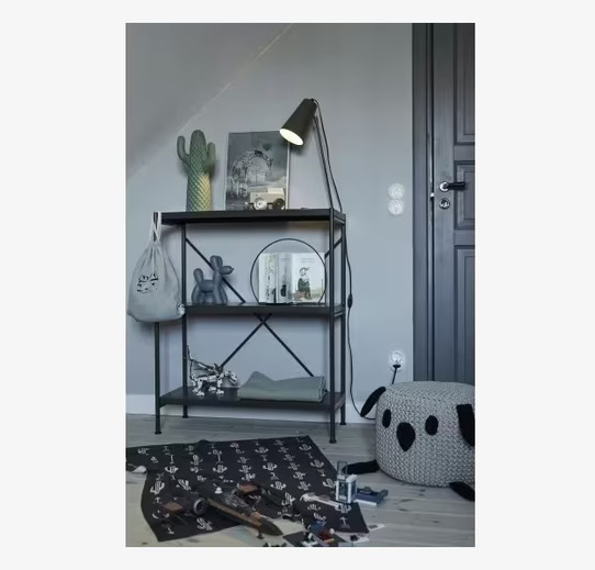 Sittpuff Bunny Beige från By ON i ett modernt, lekfullt rum