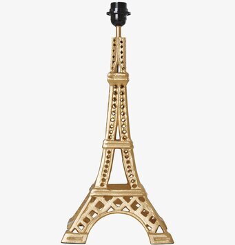 Lampfot Eiffel Tower Guld från Rice mot vit bakgrund