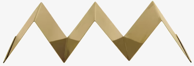 Taco Stand Gold från By ON i gyllene färg och zigzag-design