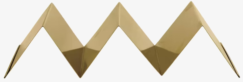 Taco Stand Gold från By ON i gyllene färg och zigzag-design