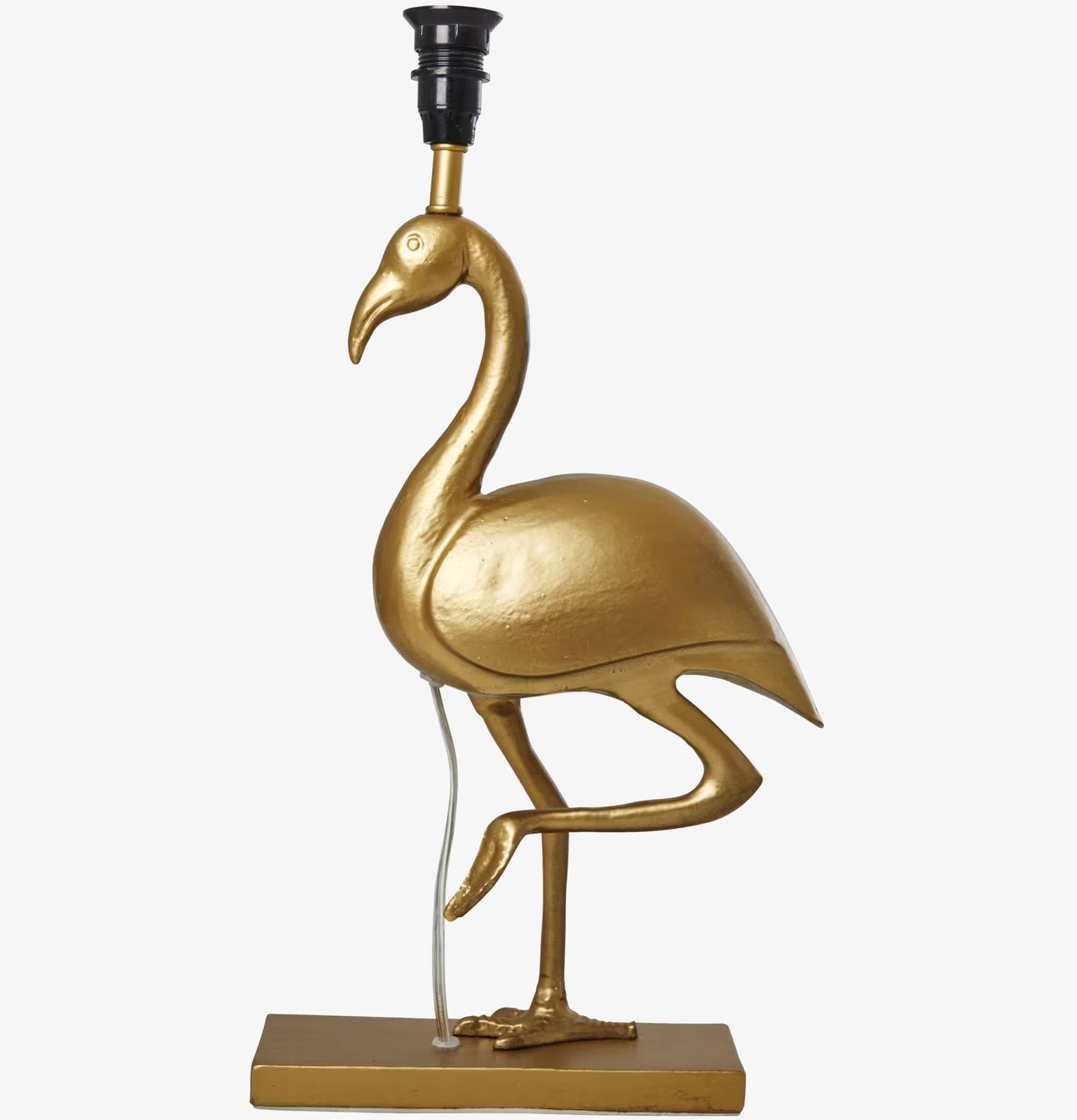 Lampfot Flamingo Guld från Rice i skulptural design