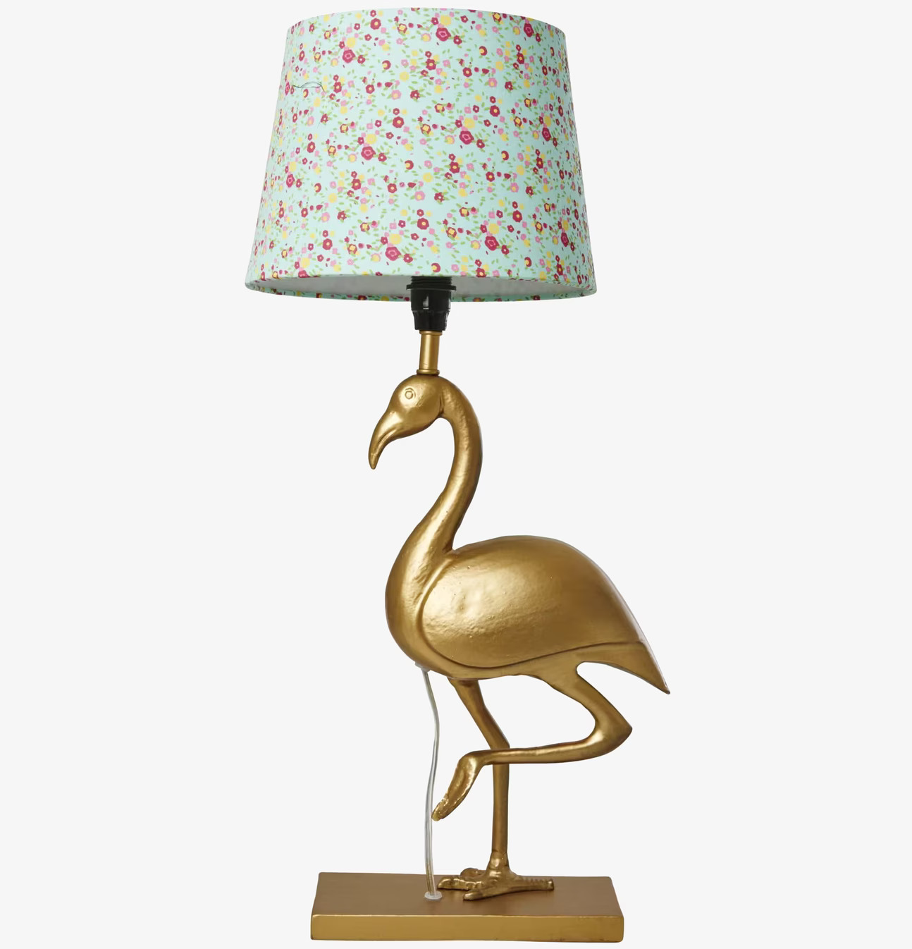 Lampfot Flamingo Guld från Rice i gyllene finish