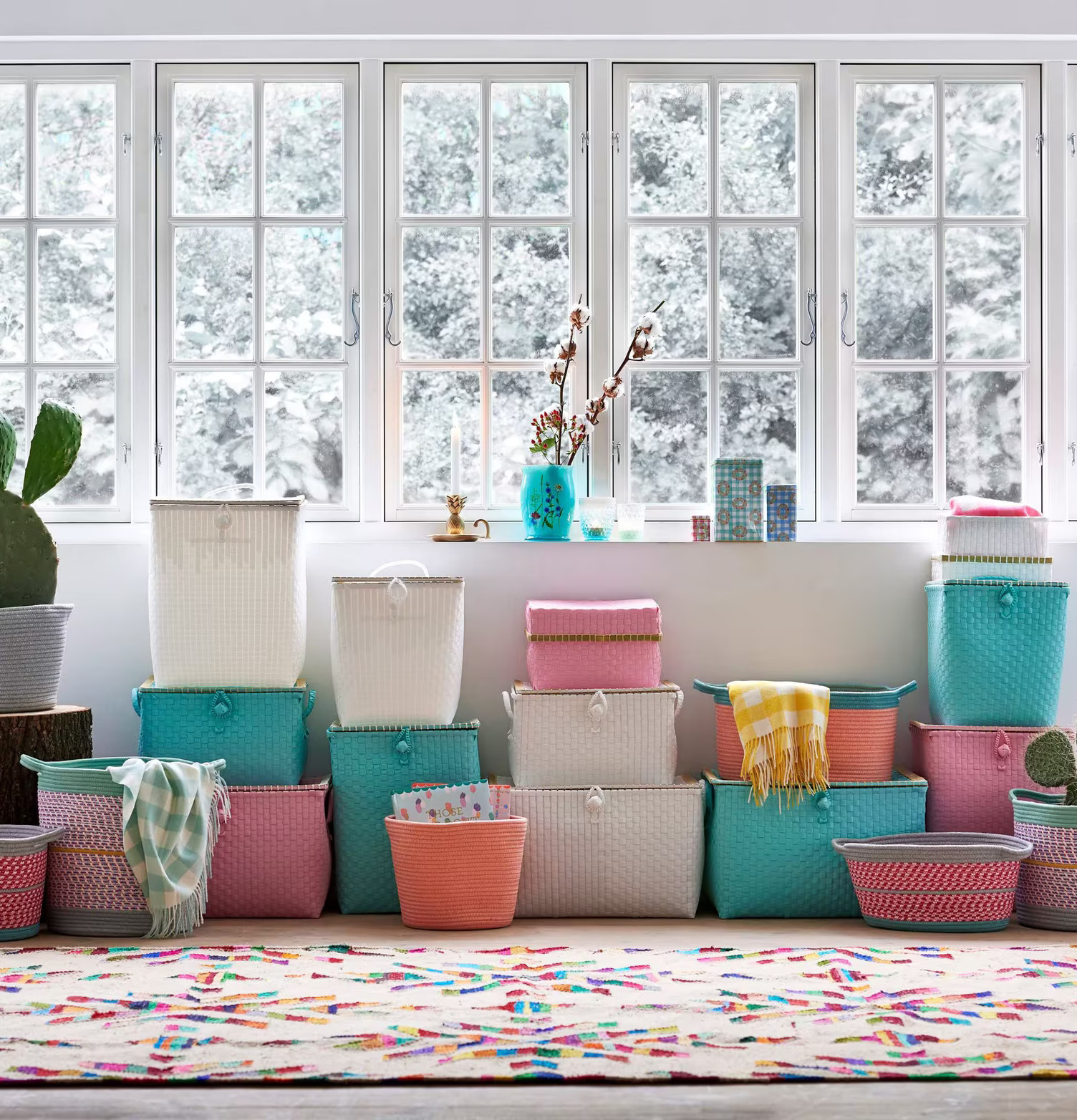 Stor Matta RICE från Rice i färgsprakande och livfull design