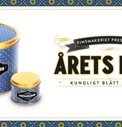 Pepparkakor 430g Kungligt Blå från Finsmakeriet, elegant burk