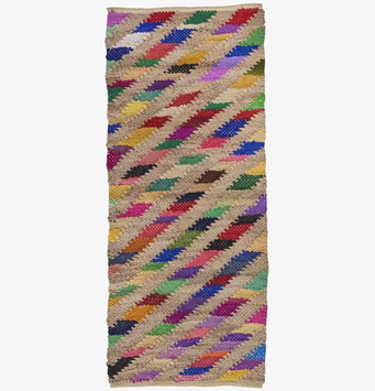 Matta Jute/Bomull RICE från Rice med färgglatt mönster