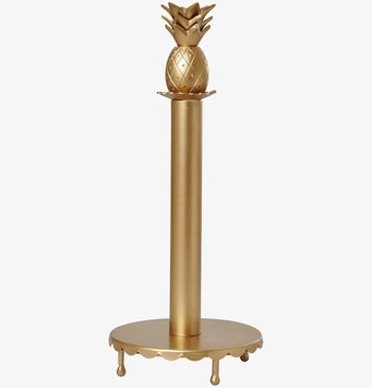 Pappershållare Ananas Guld från Rice, gyllene och dekorativ