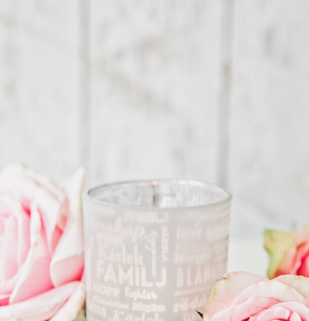 Elly - Majas Cottage ljuslykta från Majas Cottage med rosor