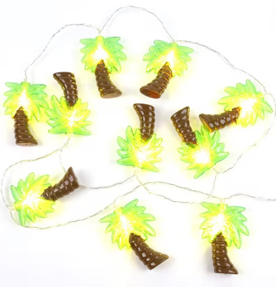 Palm LED Ljusslinga från Puckator på vit bakgrund