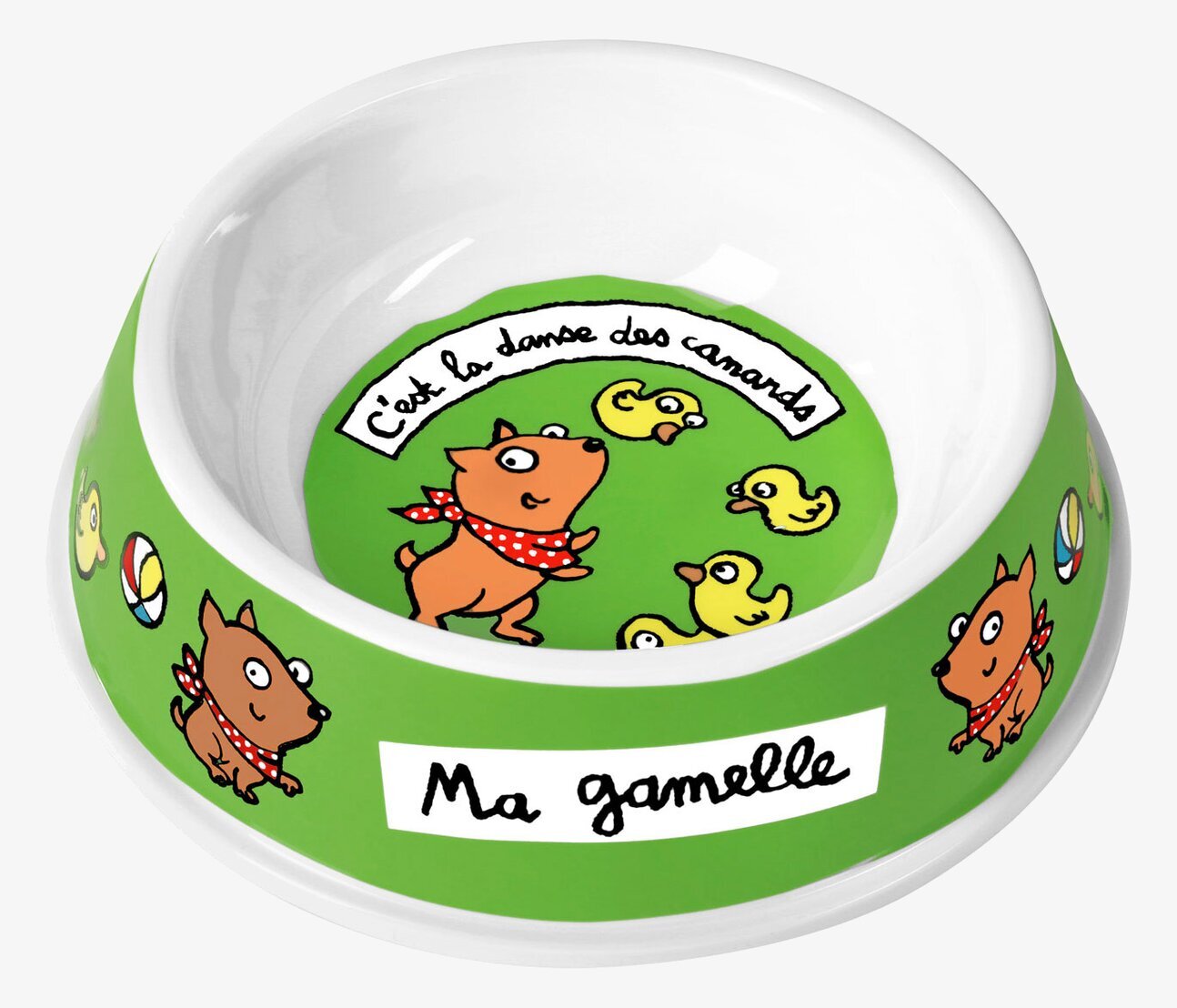 Hundskål grön från Derrière la porte med lekfull design