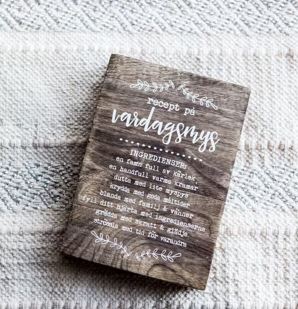 Majas Vardagsmys Tavla från Majas Cottage med recept på mys