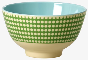 Liten Skål Dot Print från Rice med prickmönster och färger