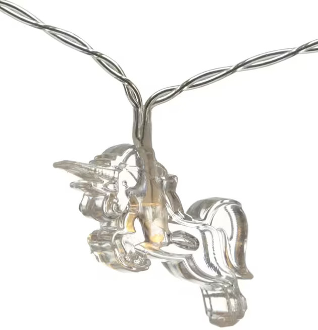 Enhörning LED Ljusslinga från Puckator i neutral miljö