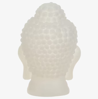 Lampa Buddha från Puckator bakifrån med detaljerat huvud