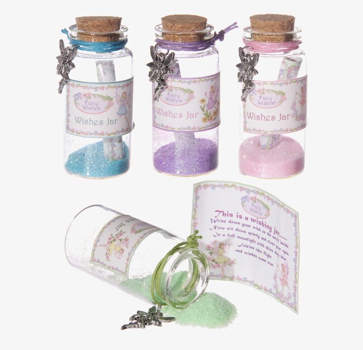 Önskeburk Älva från Puckator med gnistrande sand och älva