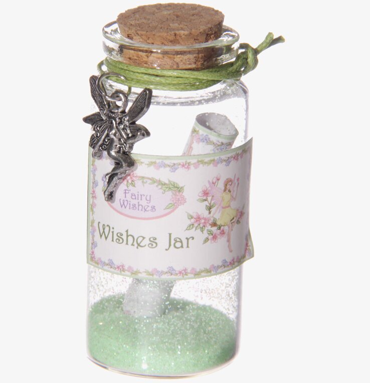 Önskeburk Älva från Puckator med älvberlock och grön sand