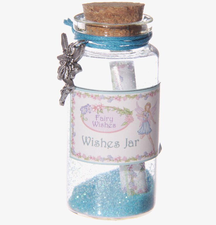 Önskeburk Älva från Puckator med blått snöre och älvahänge