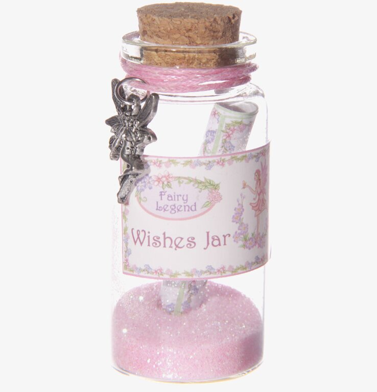 Önskeburk Älva från Puckator med rosa sand och älvamulett