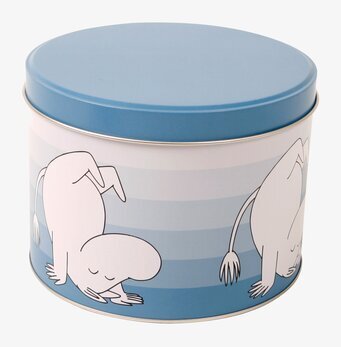Plåtburk Mumin Blå från Moomin by Martinex i köksmiljö
