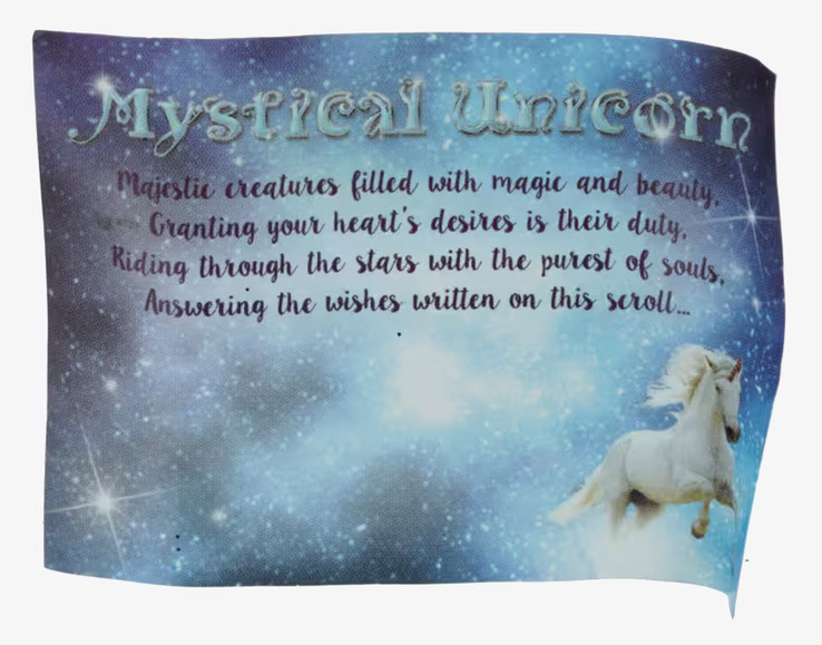 Önskeburk Unicorn Rosa från Puckator med magisk enhörning