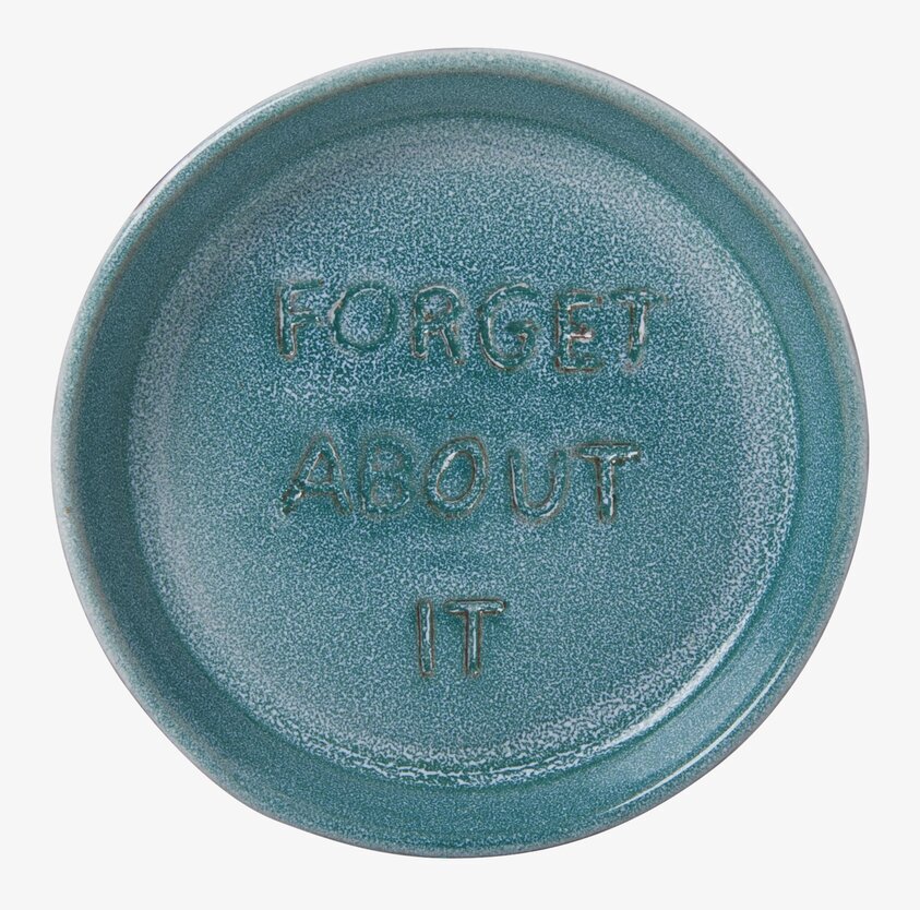 Keramikfat Forget About It från Rice i turkos med textur