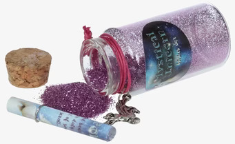 Önskeburk Unicorn Rosa från Puckator med rosa glitter