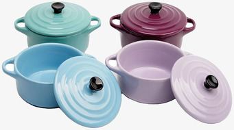 Eldfast Minigryta från Interstil i fyra färgglada nyanser