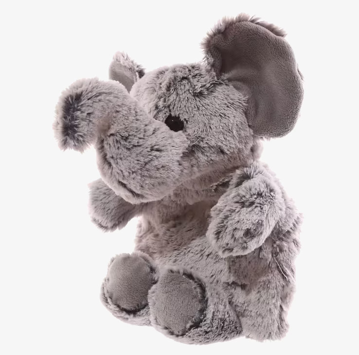 Värmepåse Elefant från Puckator, mjuk och värmande plysch