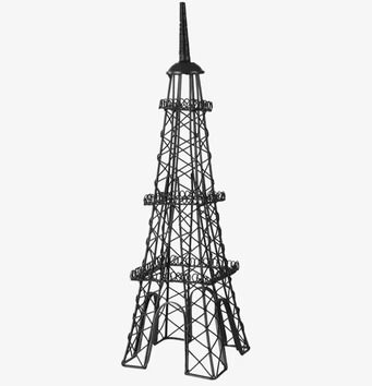 Torn Eiffel Svart från Interstil - dekorativ miniatyrmodell