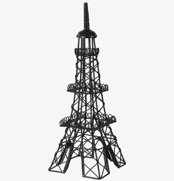 Torn Eiffel Svart från Interstil mot vit bakgrund