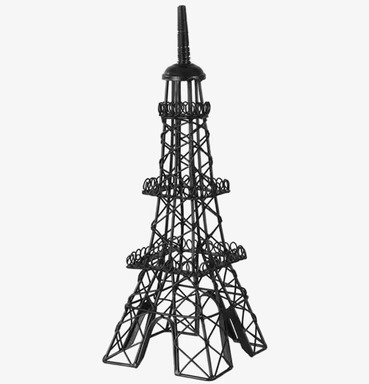 Torn Eiffel Svart från Interstil mot vit bakgrund