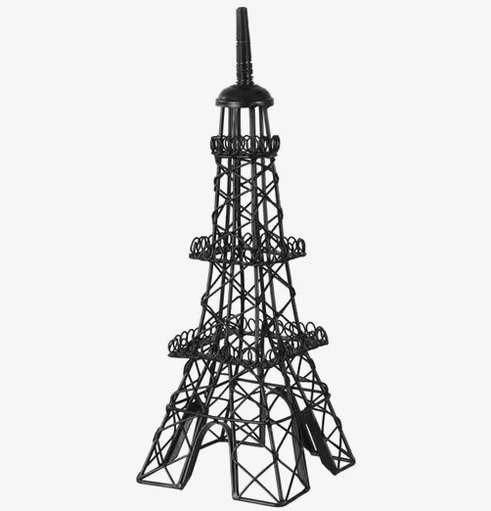 Torn Eiffel Svart från Interstil mot vit bakgrund