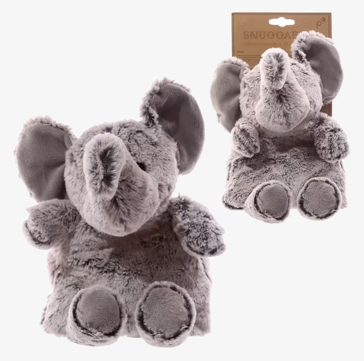 Värmepåse Elefant från Puckator, mjuk och värmande elefant