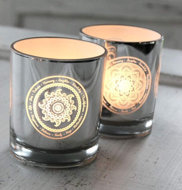 Blooming/Paisley Flower ljushållare från Majas Cottage