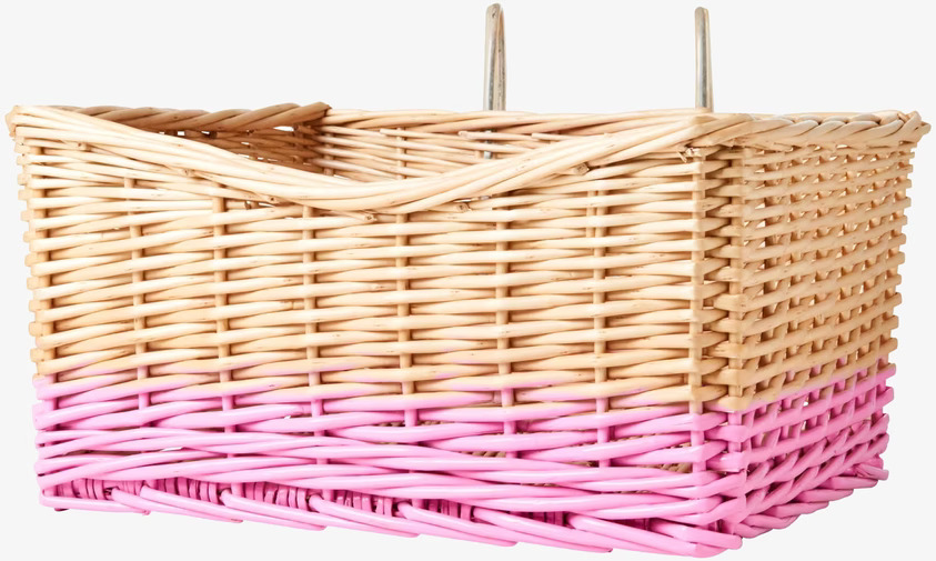 Hängande Förvaringskorg Rosa från Rice i flätad rotting