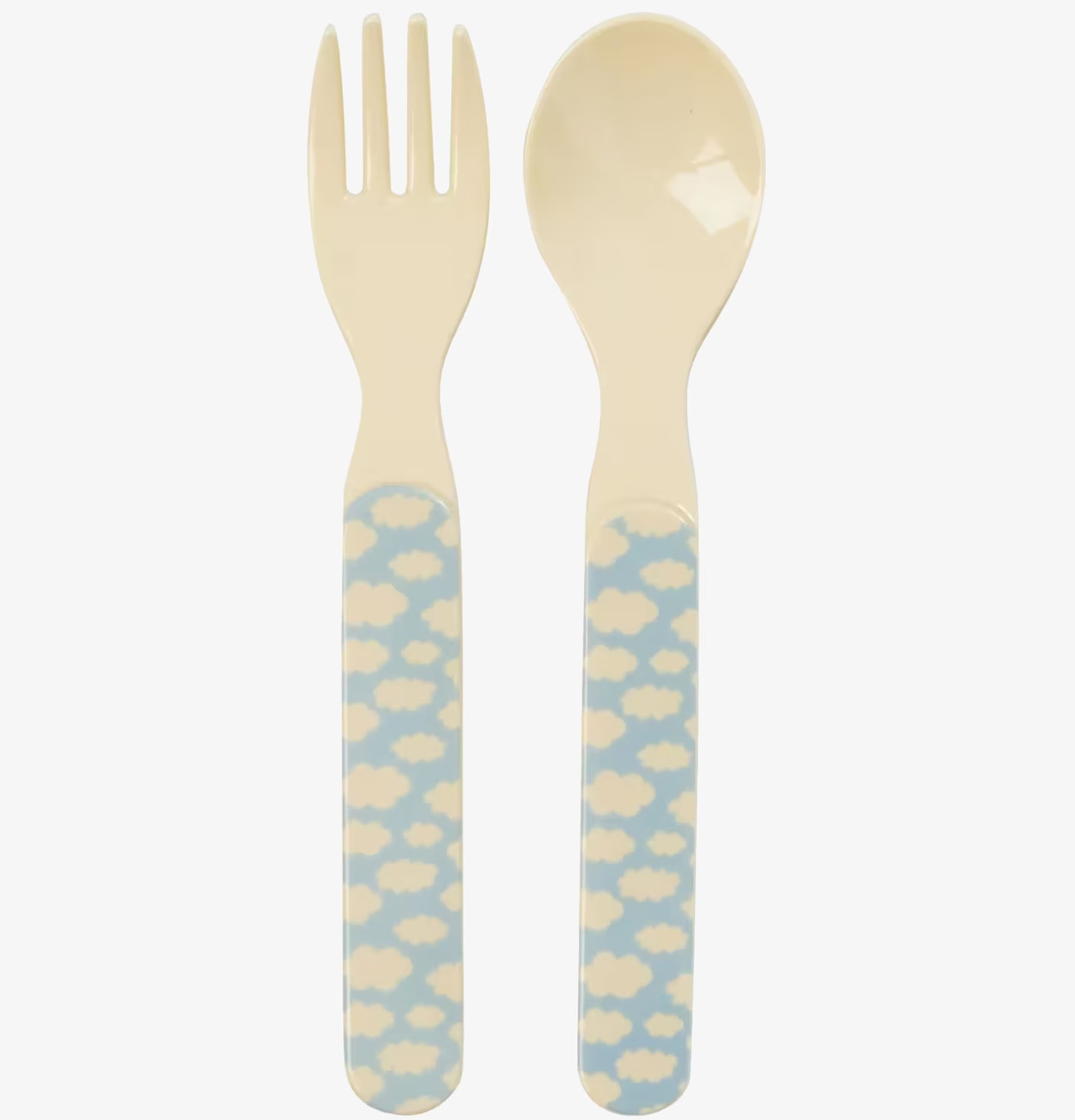 Bestickset Cloud Print från Rice med himmelskt molnmönster