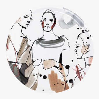 Bricka Fashion Mingel från Dixie med minimalistisk design