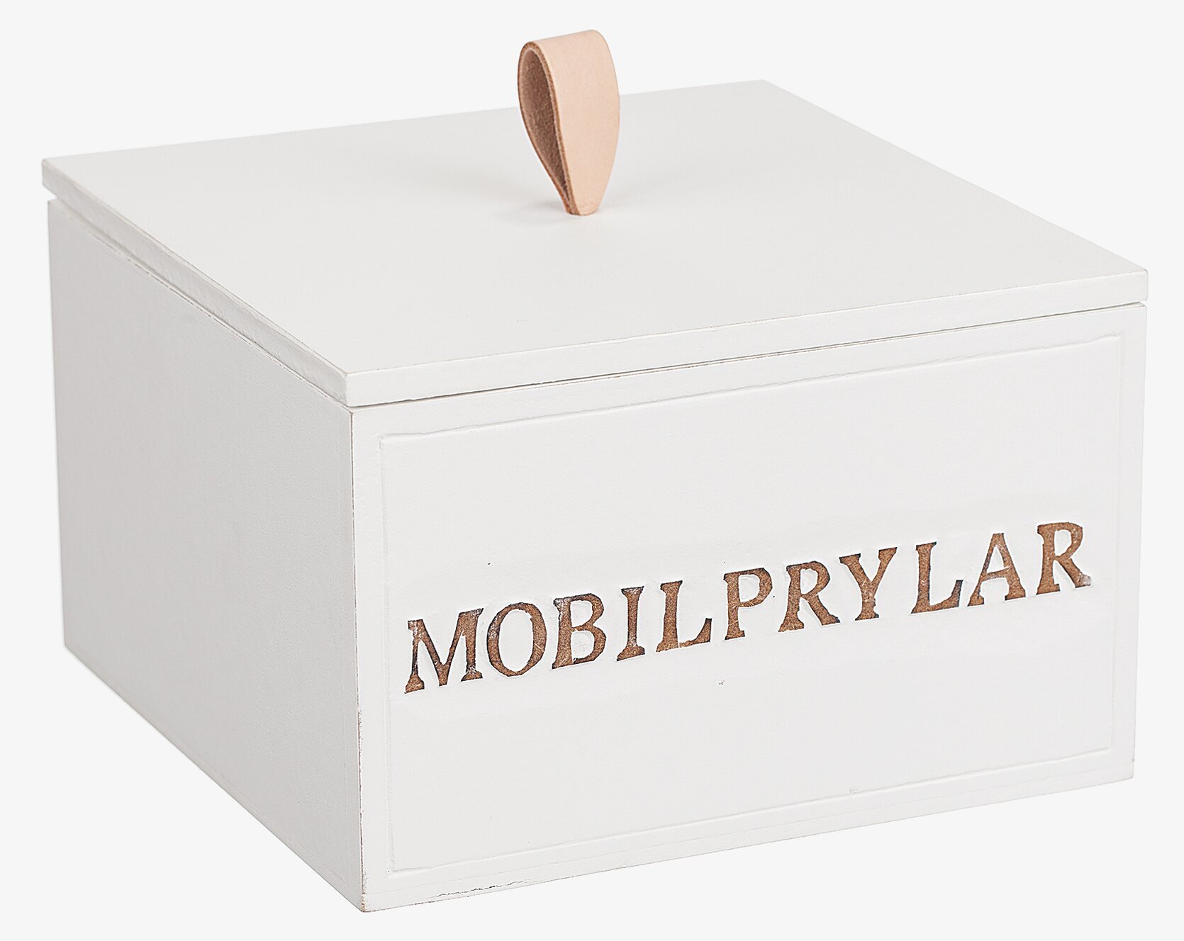 Trälåda Mobilprylar från Different Design i ljus träfärg