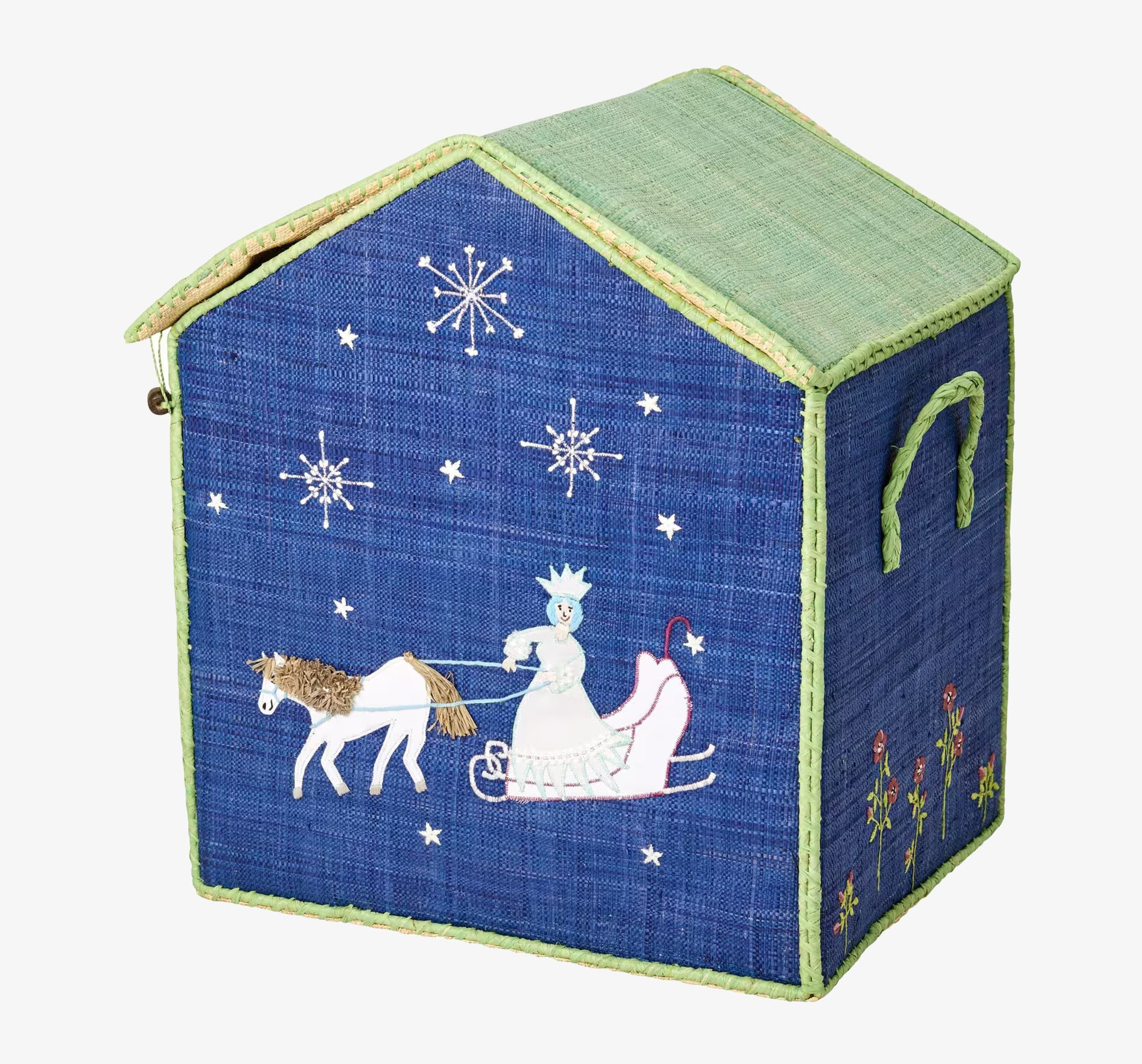 Förvaringskorg Snow Queen Large från Rice med vintermotiv