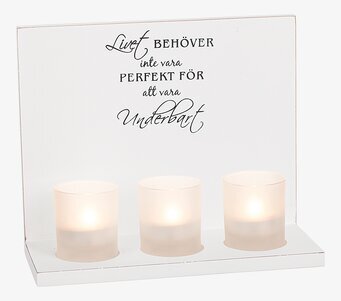 Ljushållare Vägg från Different Design med inspirerande text