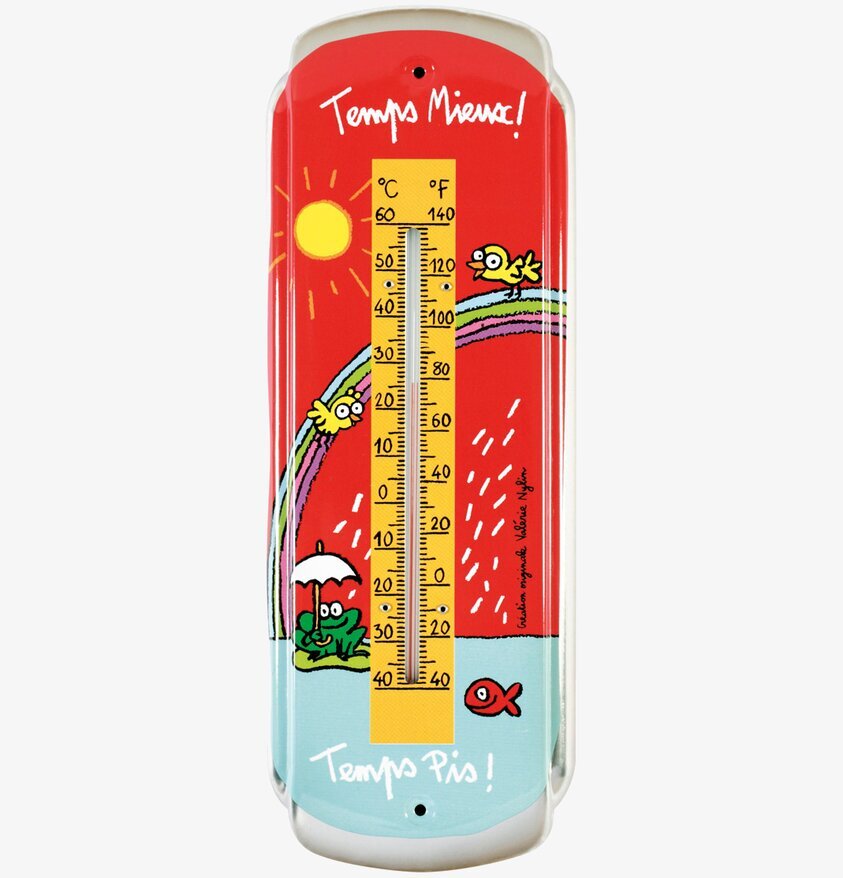 Termometer Bättre tider från Derriére la porte, färgglad design