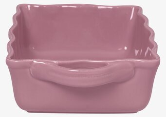 Ugnsform Large Rosa från Rice i keramik med vågiga kanter