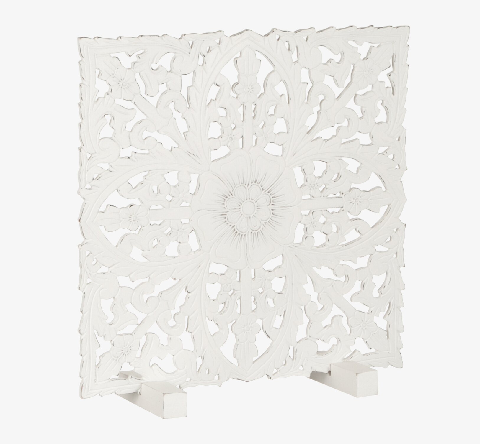 Insynsskydd inkl ställning från Different Design, vitmålad