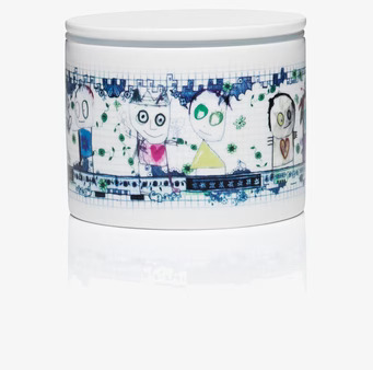 Porslinsburk City Life S från Poul Pava med livfull design