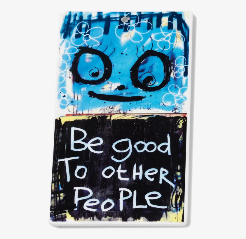 Porcelain Art - Be Good To Other från Poul Pava, färgglad skylt