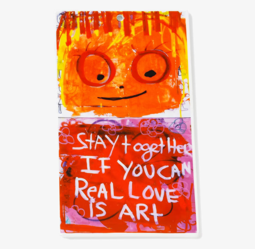 Porcelain Art - Stay Together från Poul Pava, färgglad platta