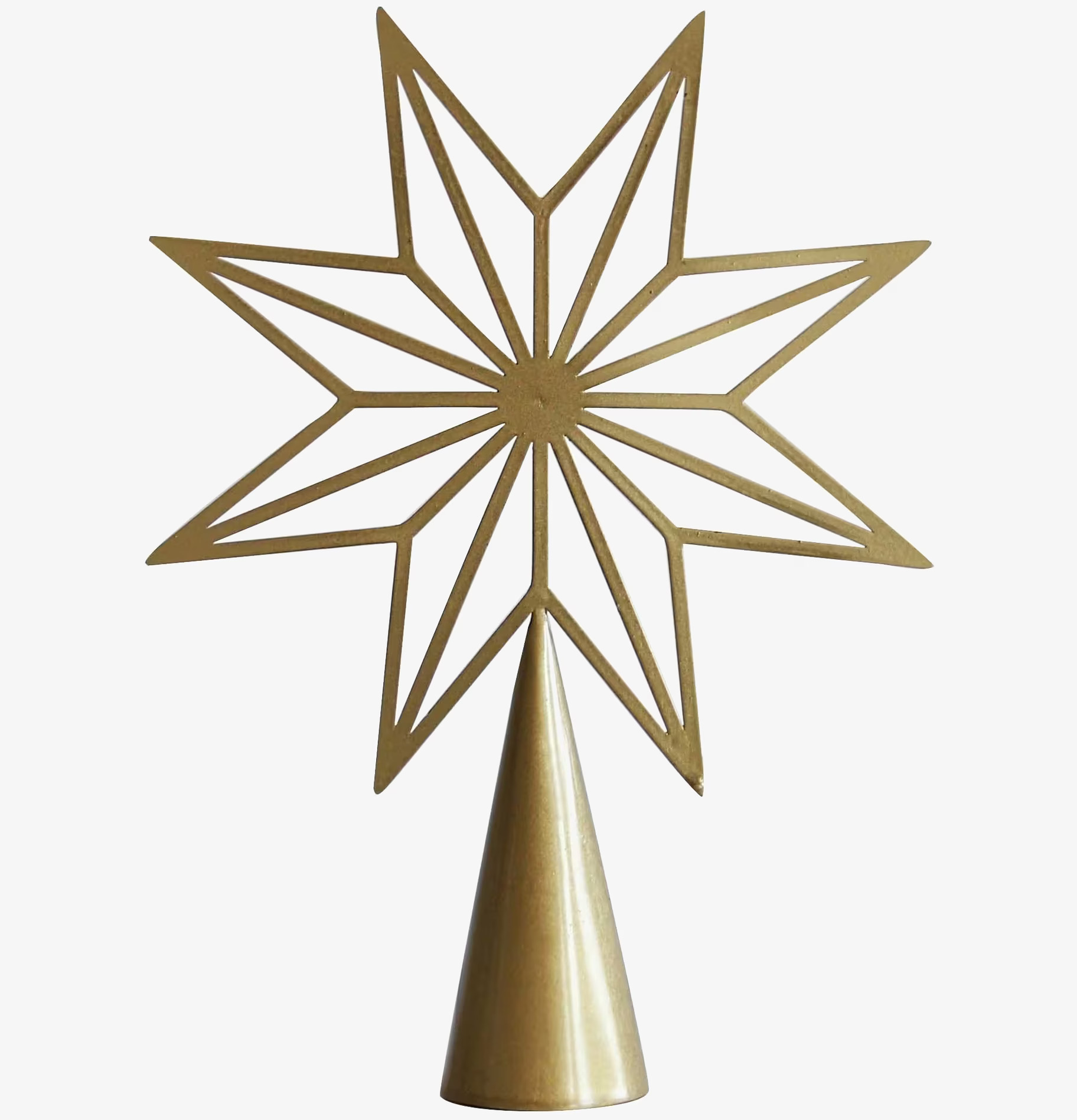 Toppstjärna Guld från Pluto Produkter på vit bakgrund